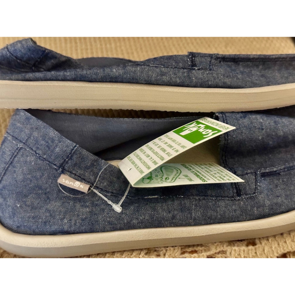 Shorty TX Women's Sanuk Slate Blue Chambray In Color Brand New in Bag Size 6 - Picture 9 of 9
